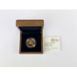 A commerative 22ct 4th Olympiad 1908 £2 gold proof coin, approx 15.98g