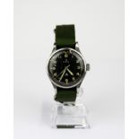 An Omega Type 53 6B/542 RAF issue Pilot's "Broad Arrow" military wrist watch. Rare original "Thin Ar
