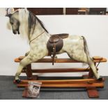 A superb large hand made Horseplay wooden rocking horse, L. 155cm. H. 130cm.