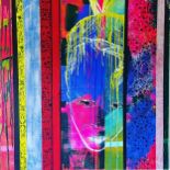 Janet Wallace is an emerging abstract artist who uses bold colors, textures and design to explore