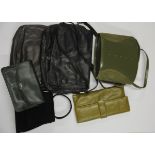 A Jacques Vert vintage leather handbag and others.