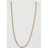 A hallmarked 9ct yellow gold chain necklace, approx. L. 56cm, approx. 11.6gr.