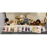 A large quantity of collectors dolls.