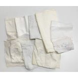 A quantity of linen and lace table cloths, etc.