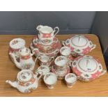 A very extensive Royal Albert Lady Carlyle pattern part tea, coffee and dinner service. Teapot A/F.