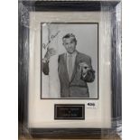Autograph interest: A signed photograph of George Burns, 35 x 44cm. With certificate.