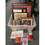 A quantity of Manchester United football club memorabilia.