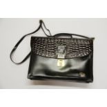 A leather shoulder bag by Celli, 39 x 27cm.