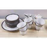 A Noritake Arcada pattern tea set.