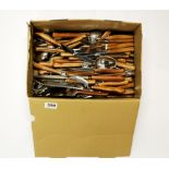 A 1970's extensive wooden handled cutlery set.