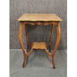 An Edwardian walnut side table, 74 x 56cm.