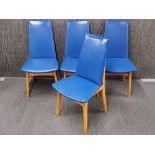 A set of four 1960's chairs.