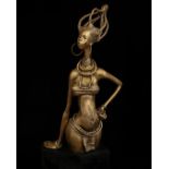 Omodamwen Kelly, "Ovbialeke", bronze sculpture, 2020, 28 x 16 x 8in, 19kg, c. 2020. Located in