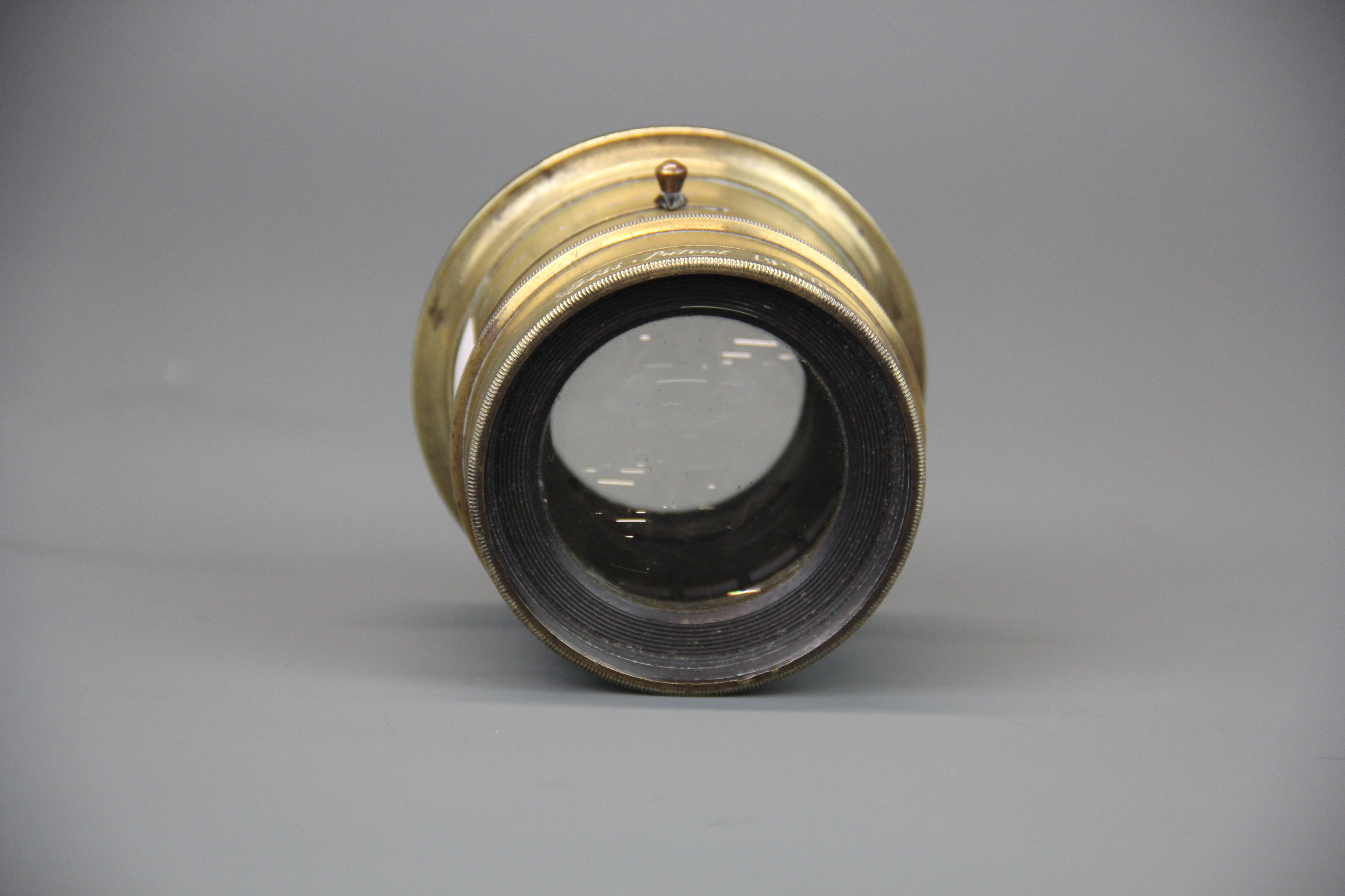 A Ross London Zeiss convertible anastigmat brass bound camera lens. Zeiss patent 19 1/4 front lens - Image 4 of 5