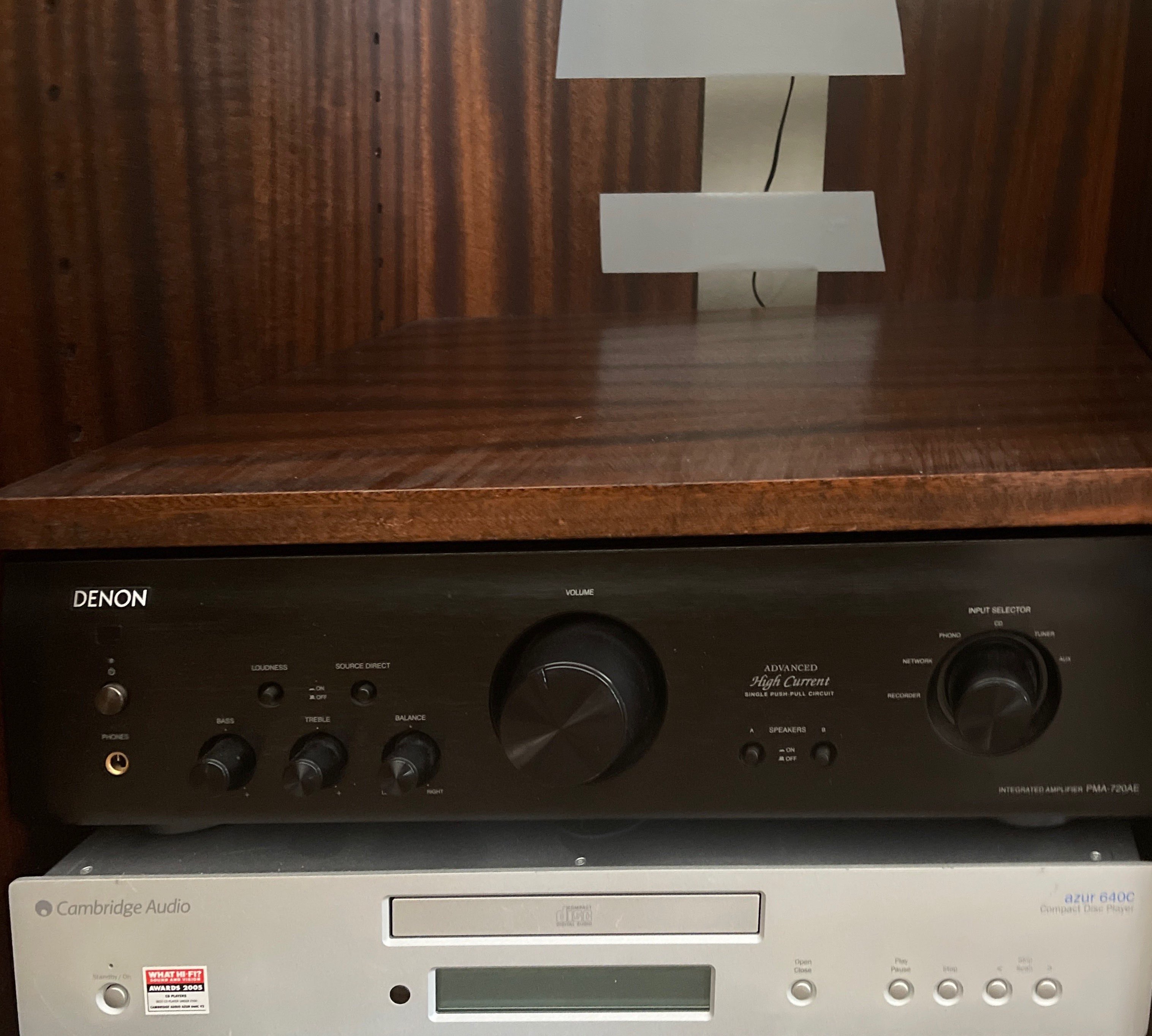 A Denon Hi-Fi amplifier with a Cambridge audio CD player and Pro-Ject deck and pair of KEF - Bild 3 aus 3