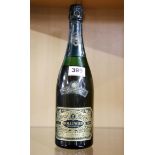 A bottle of 1969 Bollinger tradition 1969 Champagne: Note top of lot number indicates fill level.