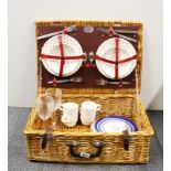 A vintage cased Brexton collection picnic basket.