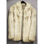 A lady's vintage arctic fox jacket, L. 73cm.