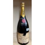 A vintage Magnum of Moet et Chandon 1976 Premiere Cuvee champagne.