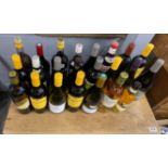 A group of mixed wines etc,. 22 bottles and 1 half bottle