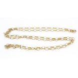 A hallmarked 9ct yellow gold chain, approx. L. 68cm.