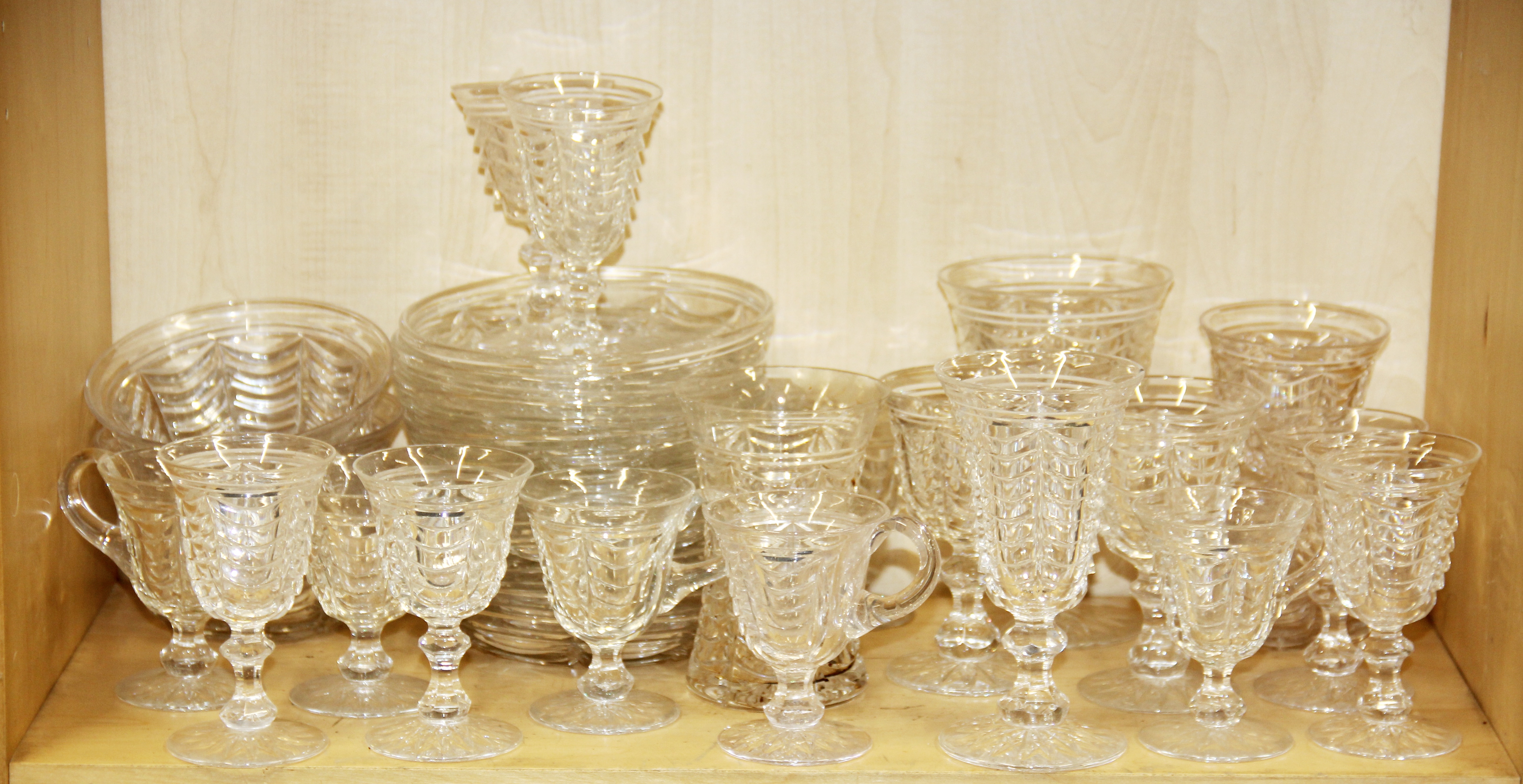 A large collection of swag design cut crystal glassware. - Image 3 of 3