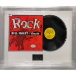 A signed and framed record of Rock with Bill Haley and the Comets 'High Fidelity Somerset' with