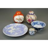 A group of Oriental porcelain items.