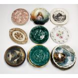 A quantity of Victorian and other wall plates.