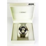 A gent's Seiko stainless steel Arctura chronograph wristwatch.