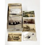 A quantity of mixed vintage postcards including Japanese.