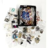 A box of costume jewellery.