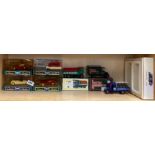 A group of Corgi die cast model vehicles.