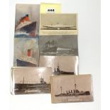 A quantity of shipping related postcards.