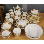 An extensive quantity of Royal Albert Old Country Roses tea and dinner china, including large