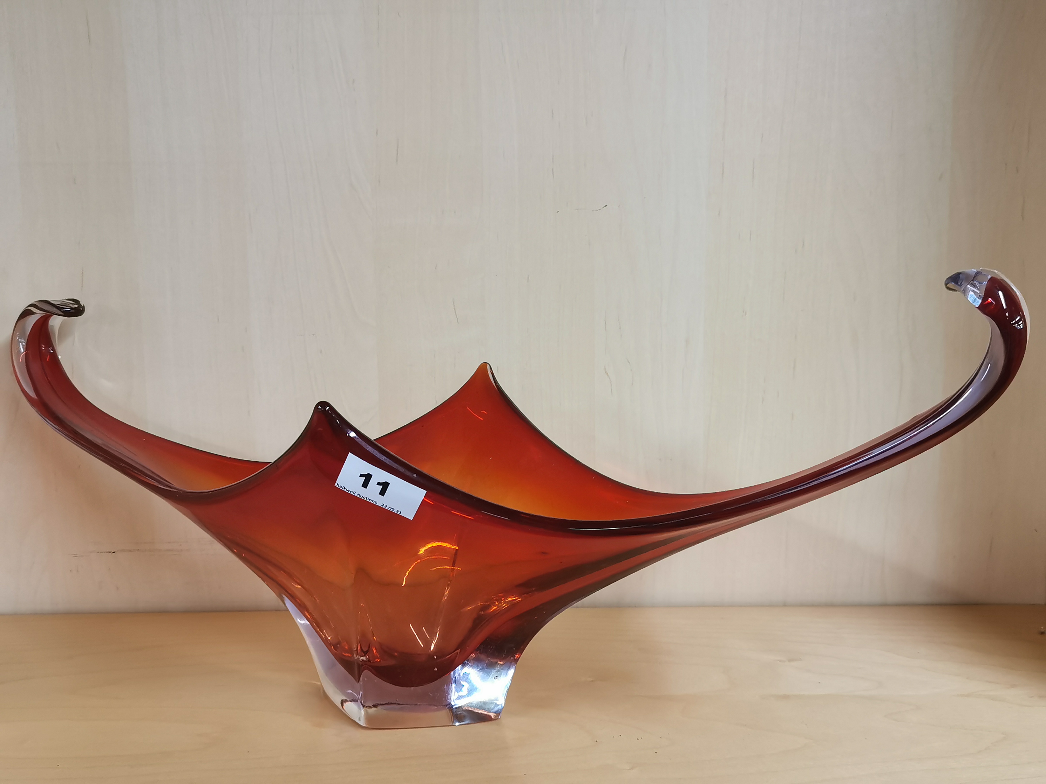 A large vintage Murano glass centrepiece, W. 58cm. - Image 2 of 3
