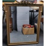 A vintage gilt framed mirror, frame size 66 x 82cm.