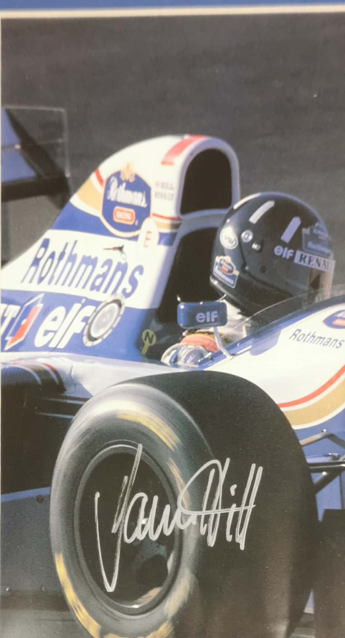 Autograph interest: A framed group of three driver signed pictures by Rona Grosjean (Swiss, 1986), - Image 2 of 4