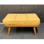 An Ercol type footstool, 70 x 50cm.