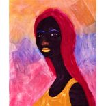 Omon Sophia, "The New Life I have Found", acrylic on canvas, 75 x 91cm, c. 2020. Starting afresh