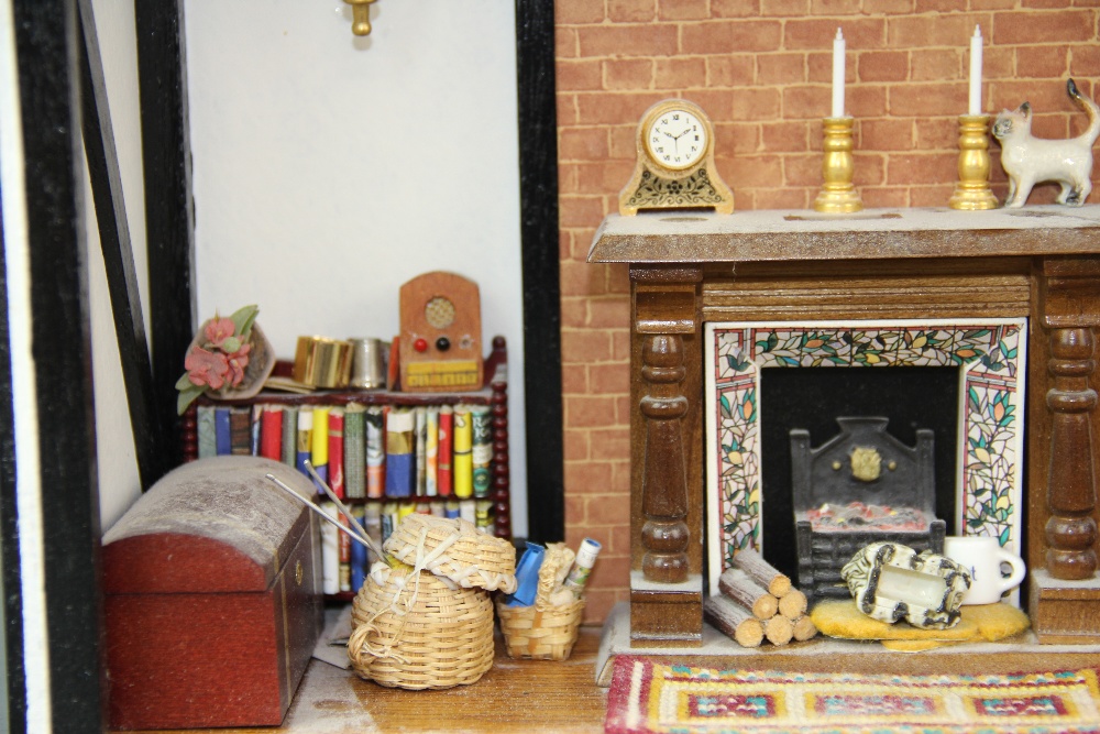 A small dolls house type tableau, H. 30cm. - Image 3 of 4