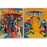 Two DC collectors edition comics of "Super Villains" and "Super Friends".