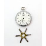 A Sekonda manual pocket watch, understood to be in working order.