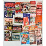 Football interest: A collection of items related to Arsenal including a signed dinner and dance menu