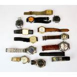 A quantity of mixed gent's watches.