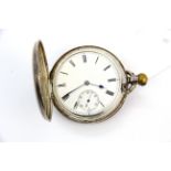 A hallmarked silver full hunter pocket watch (NWO).