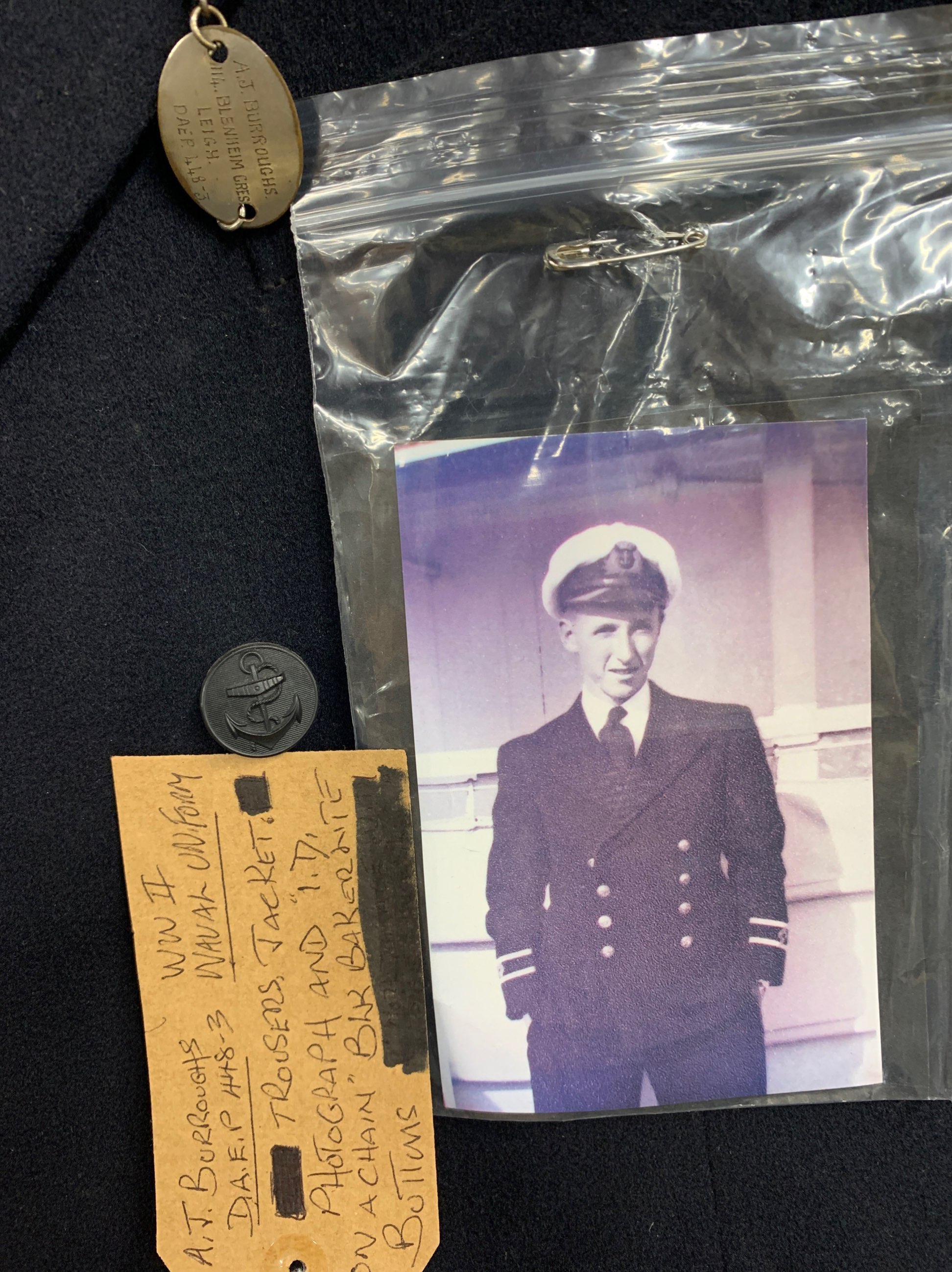 A WWII Naval uniform. - Image 2 of 2