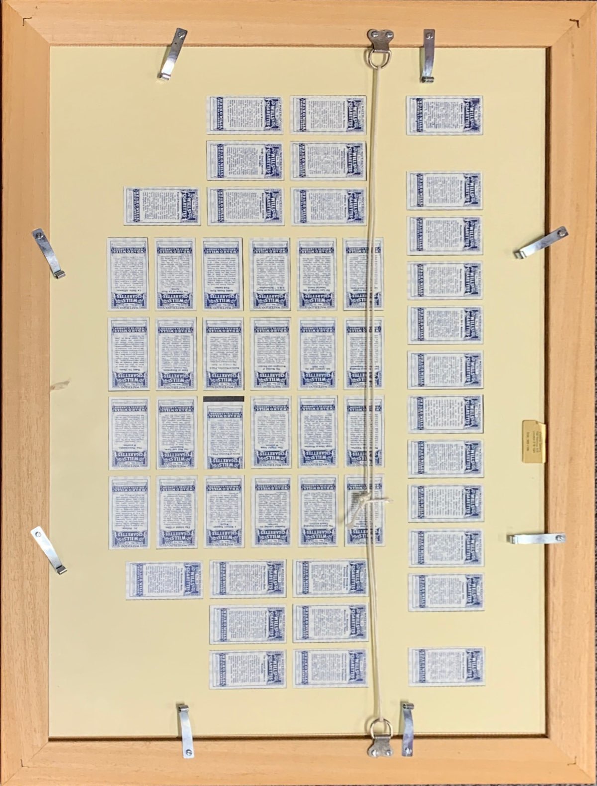 A frame of Wills' Cigarettes "Battle of Waterloo" cigarette cards, frame size 53 x 73cm. - Bild 2 aus 2
