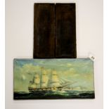 Three unframed 19th Century oils on canvas, largest 41 x 20cm.