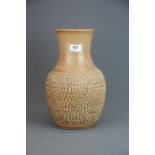 A large Denby pottery vase, H. 33cm.
